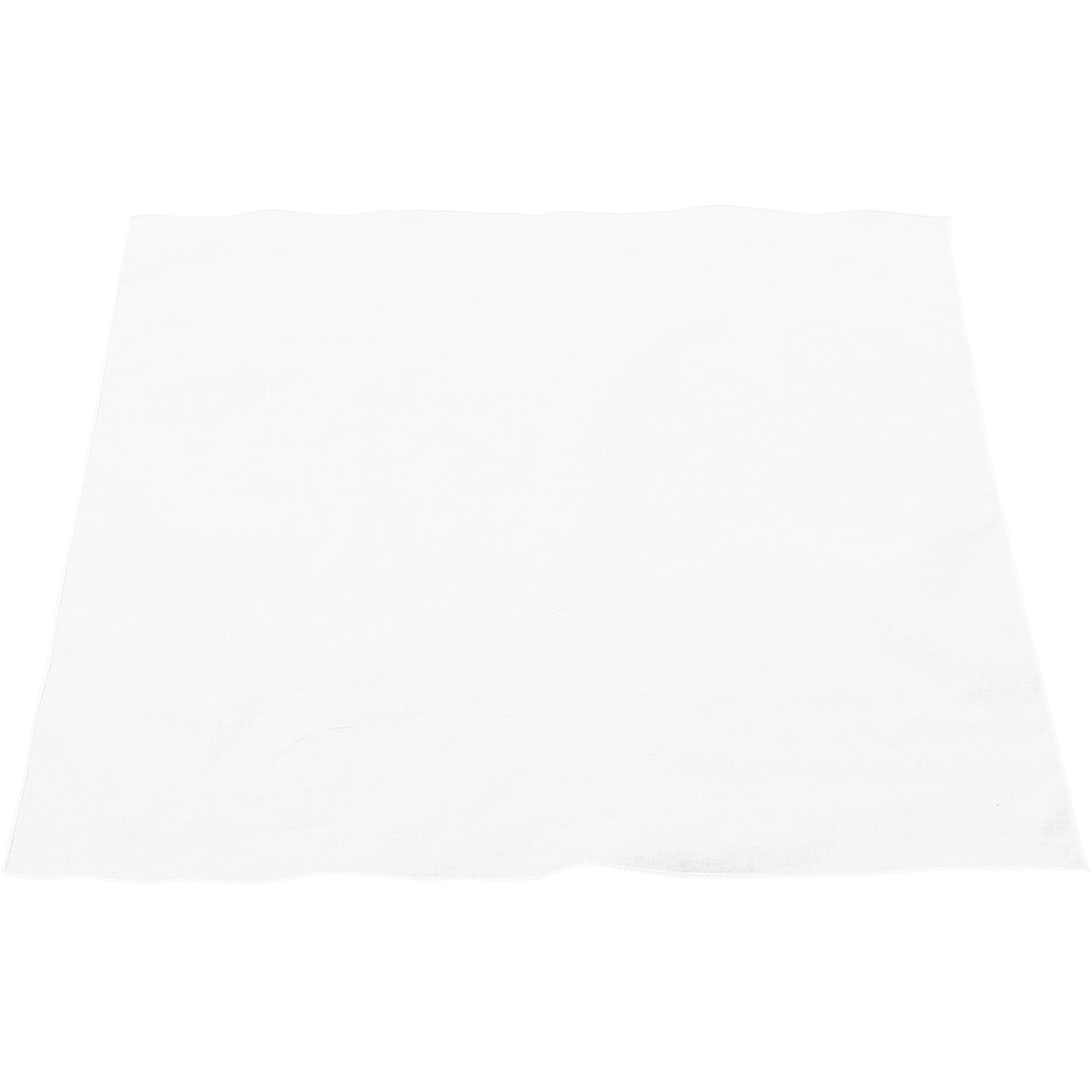 Bandana Blank White - ผ้าเช็ดหน้าผ้าฝ้ายสีขาว ผ้าพันคอทรงสี่เหลี่ยม สำหรับงาน DIY งานฝีมือ ระบายสี