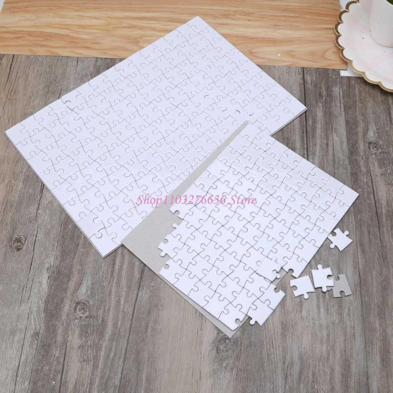 Puzzle Blank White - R6FD ปริศนาปริศนาเปล่าจิ๊กซอว์ชิ้นภาพวาดบ้านวาดเด็ก DIY ของเล่น