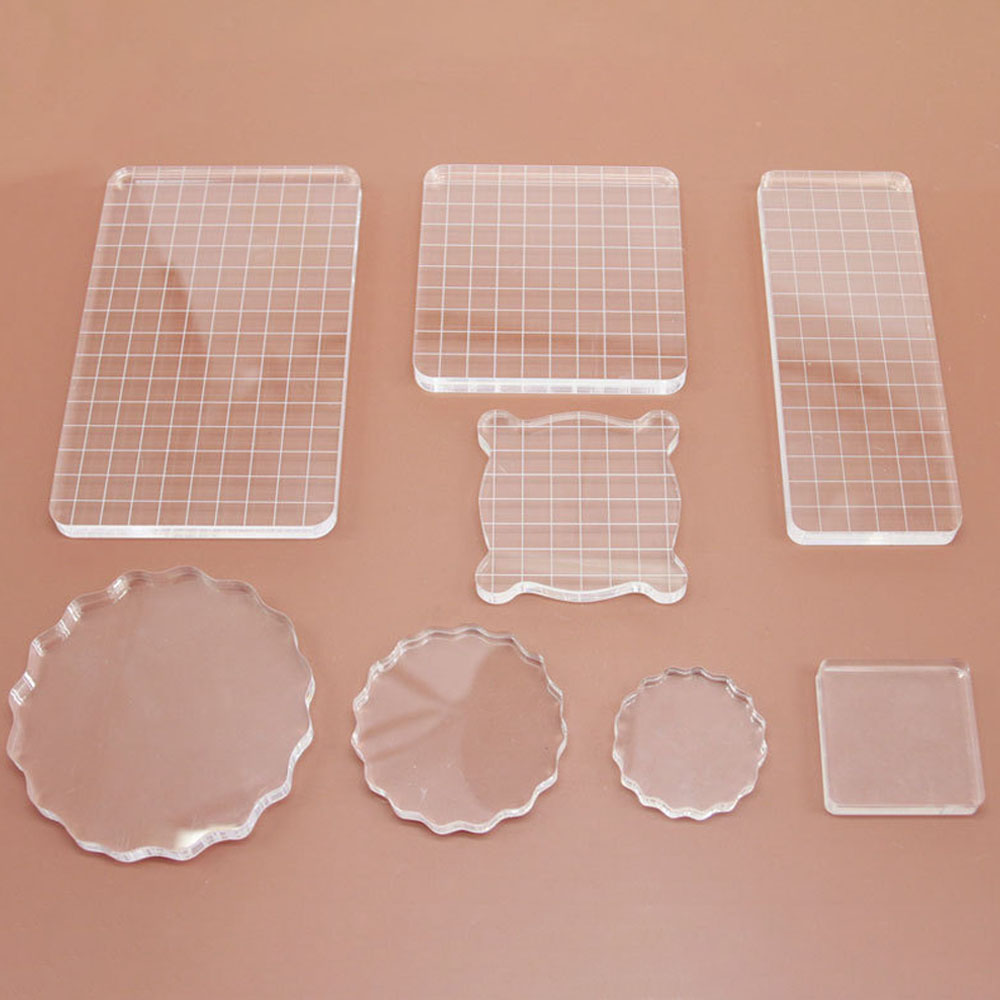 Photo Acrylic Block - อะคริลิคใสแสตมป์บล็อกใช้ CLEAR Cling ติดตั้งแสตมป์ยาง DIY Scrapbooking