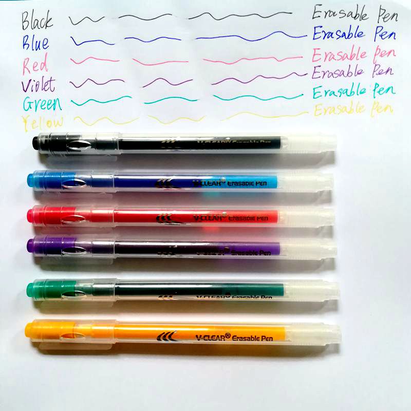 Pilot Pen Frixion - VCLEAR Erasable ปากกาแรงเสียดทานปากกา Erasable Refill 6