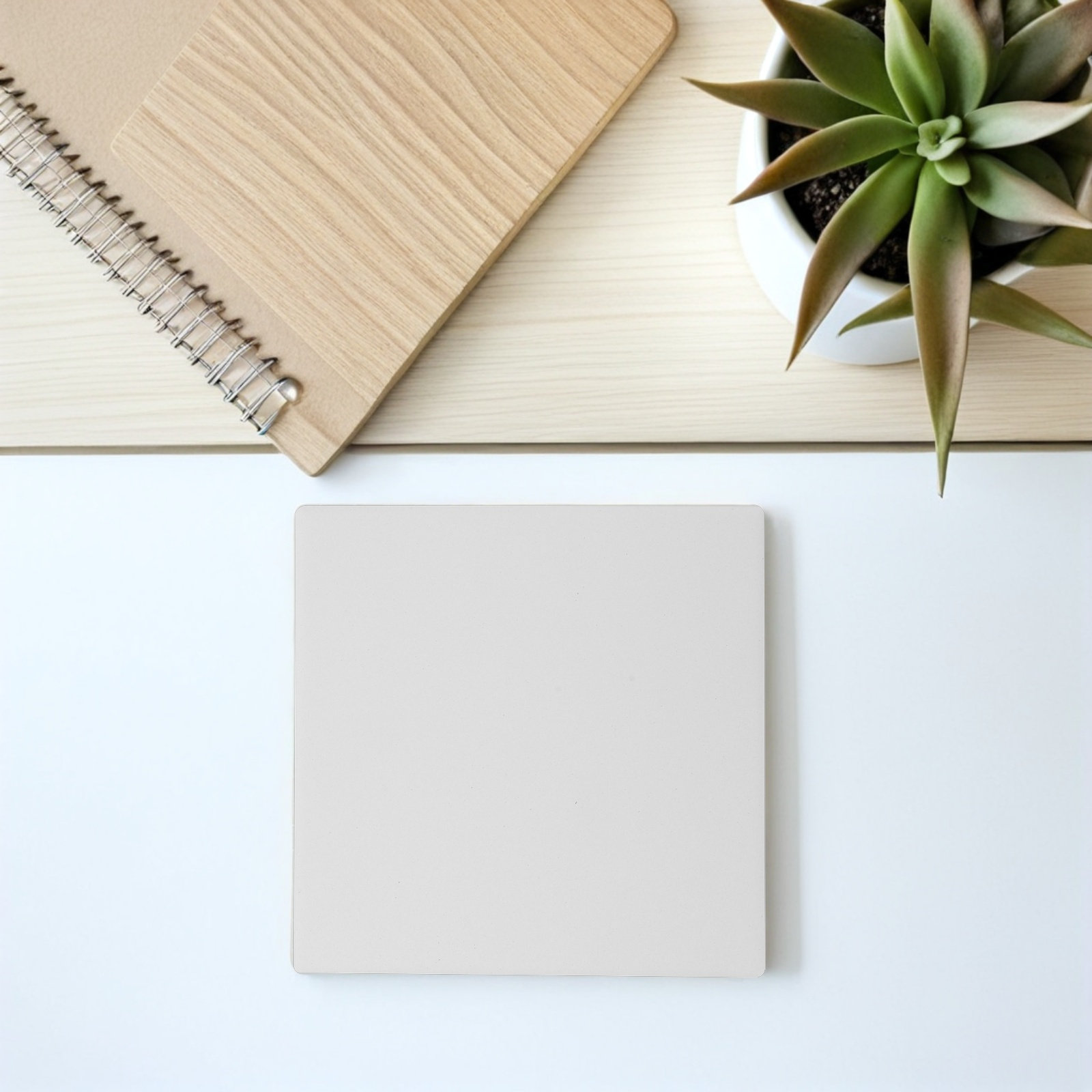 Ceramic Tile Blank - กระเบื้องเซรามิกสำหรับงานฝีมือ 12 ชิ้น สีขาวเปล่า ไม่เคลือบเงา สำหรับระบายสีด้วยหมึก
