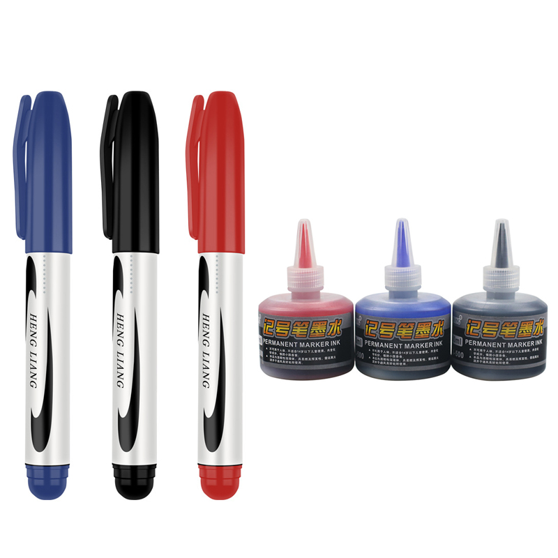Copic Marker Sketch - กันน้ําถาวร Oily MARKER ปากกาชุดหมึกสีดํา/สีแดง/สีฟ้า Art MARKER