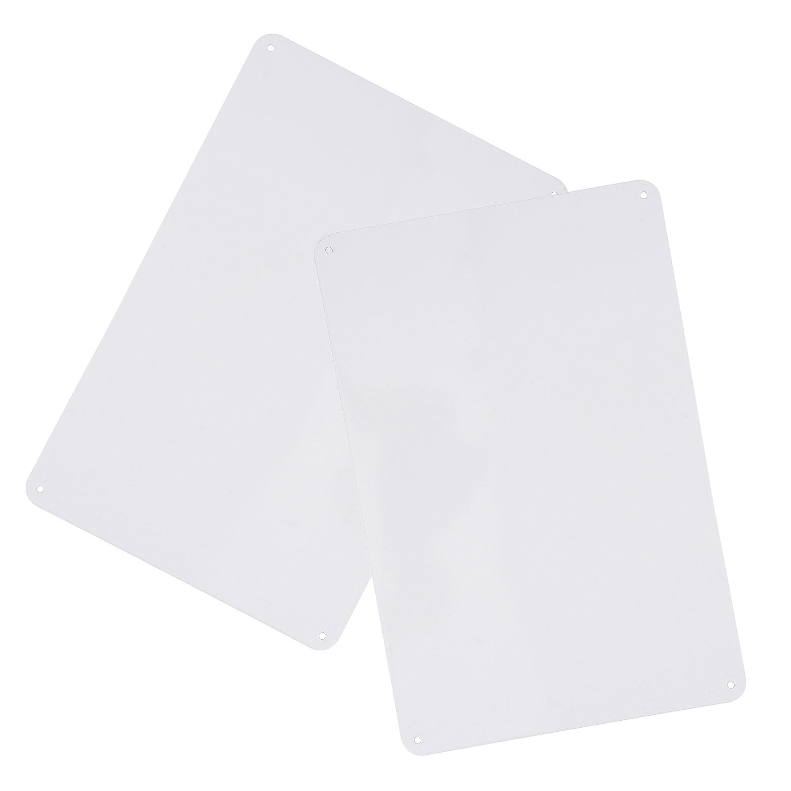 Yard Sign Blank - ป้ายโลหะเหล็กเคลือบดีบุก 2 ชิ้น ทนทานต่อสภาพอากาศ สีขาว สำหรับพิมพ์ลายซับลิเมชัน