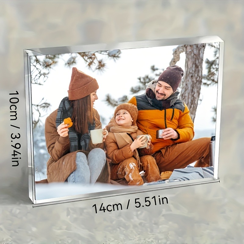 Photo Acrylic Block - บล็อกอะคริลิคใสพร้อมรูปภาพส่วนตัว - ของที่ระลึกสุดหรู เหมาะสำหรับงานแต่งงาน วันครบรอบ และโอกาสพิเศษ