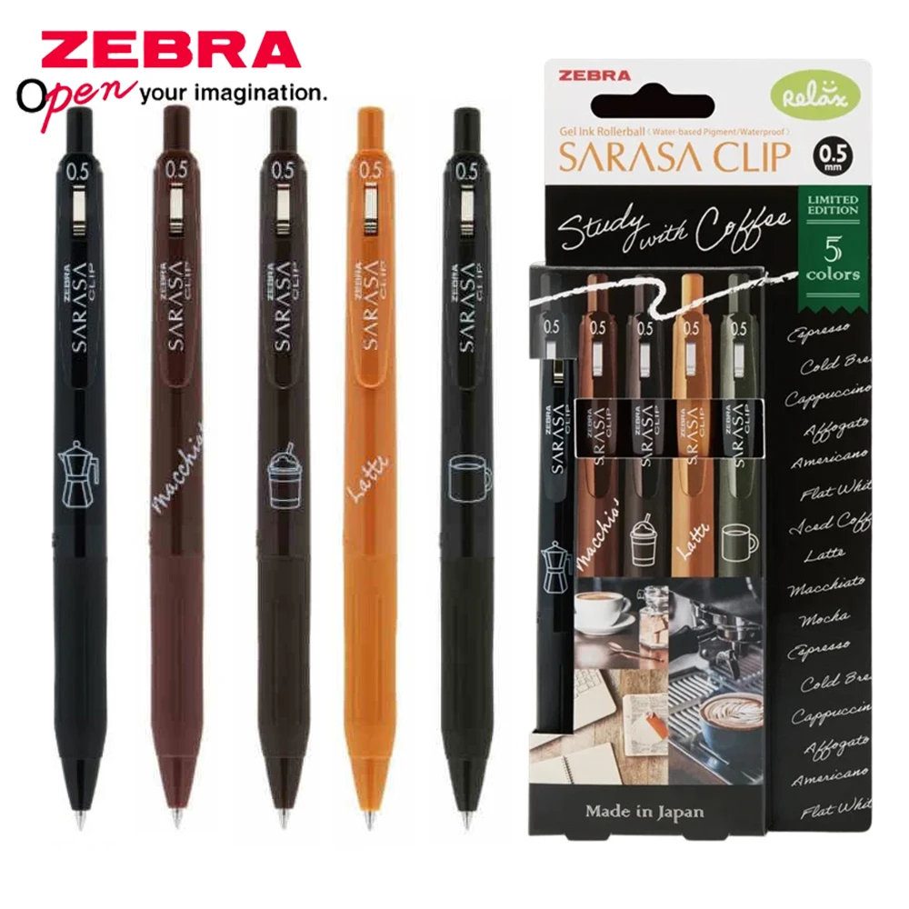 Zebra Pen Sarasa - 3/5pcs ใหม่ญี่ปุ่น ZEBRA ชุดปากกาเจล Retro สี