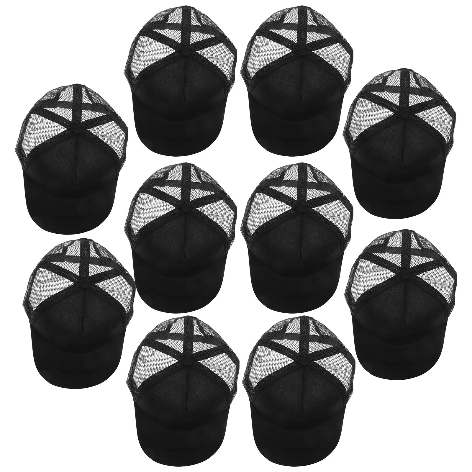 Hat Sublimation Blank - หมวกเบสบอลตาข่ายระบายอากาศ 10 ชิ้น สำหรับงานซับลิเมชัน DIY หมวกสำหรับการถ่ายเทความร้อน