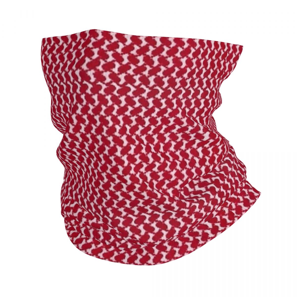 Bandana Blank White - ตะวันออกกลาง Keffiyeh ผ้าพันคอคอ Gaiter พิมพ์สีแดงสีขาว Kufiya