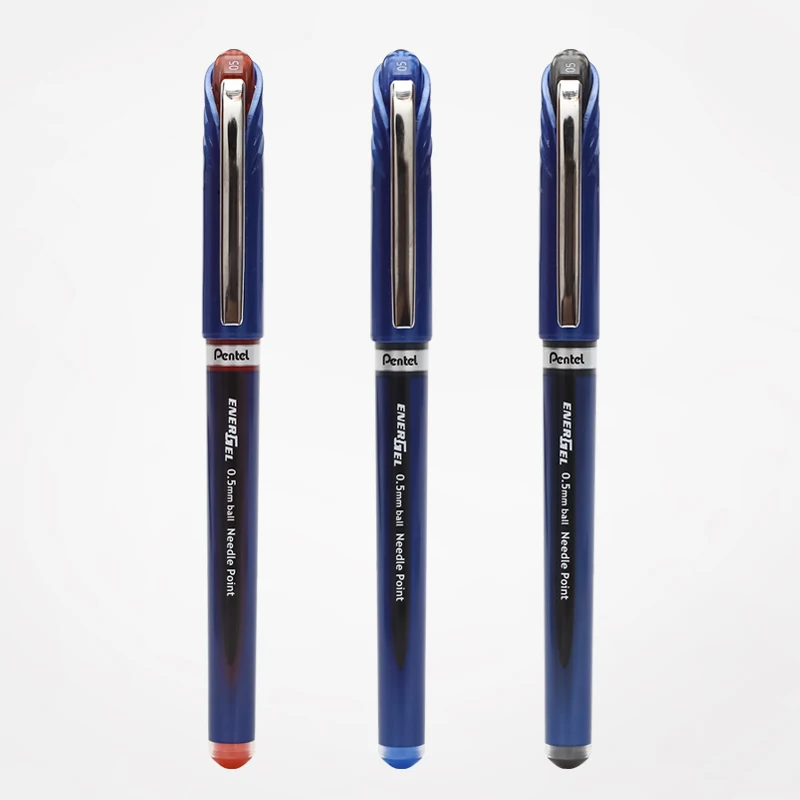 Pentel Pen Sign Pen - 5PCS ญี่ปุ่น Pentel BLN25 เจลปากกานักเรียน Quick