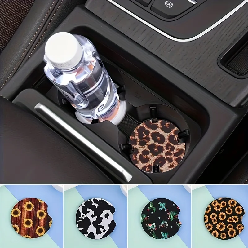ที่รองแก้วบนรถว่างระเหิด20ชิ้น - Coaster Sublimation Blank บทวิจารณ์และราคา