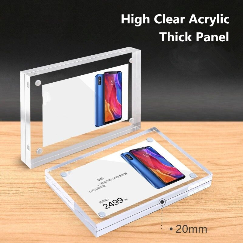 90x55 มม.อะคริลิคป้ายราคาผู้ถื - Photo Acrylic Block บทวิจารณ์และราคา