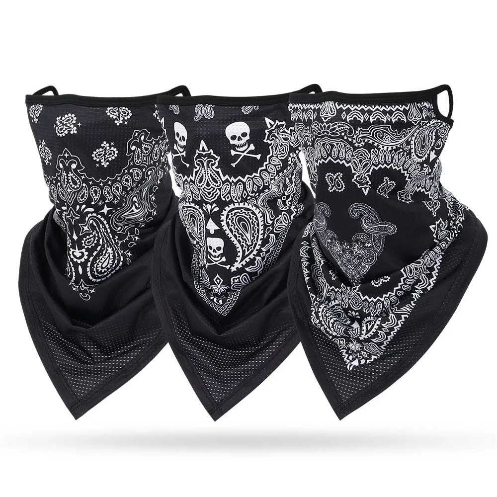 ผ้าพันหูอเนกประสงค์สีดำหน้ากาก - Bandana Blank White บทวิจารณ์และราคา