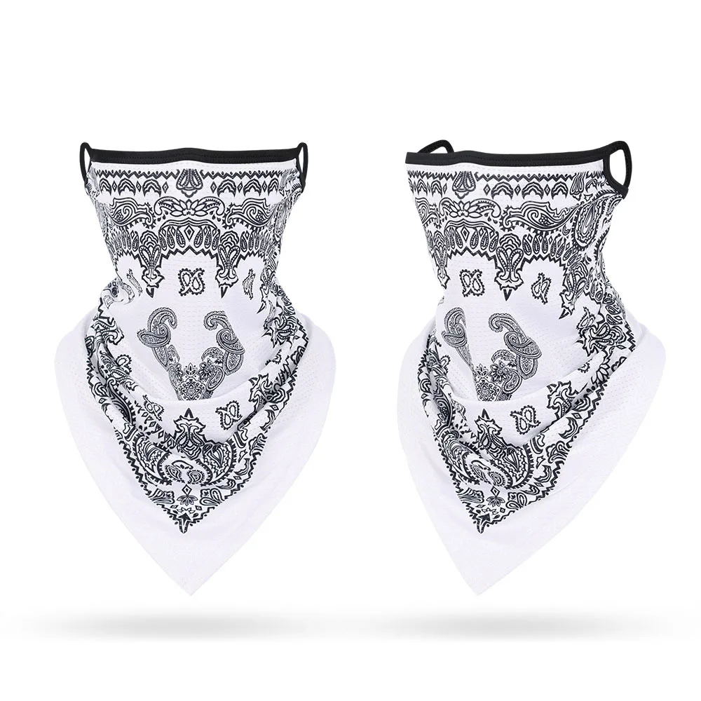 ผ้าพันหูอเนกประสงค์สีดำหน้ากาก - Bandana Blank White บทวิจารณ์และราคา