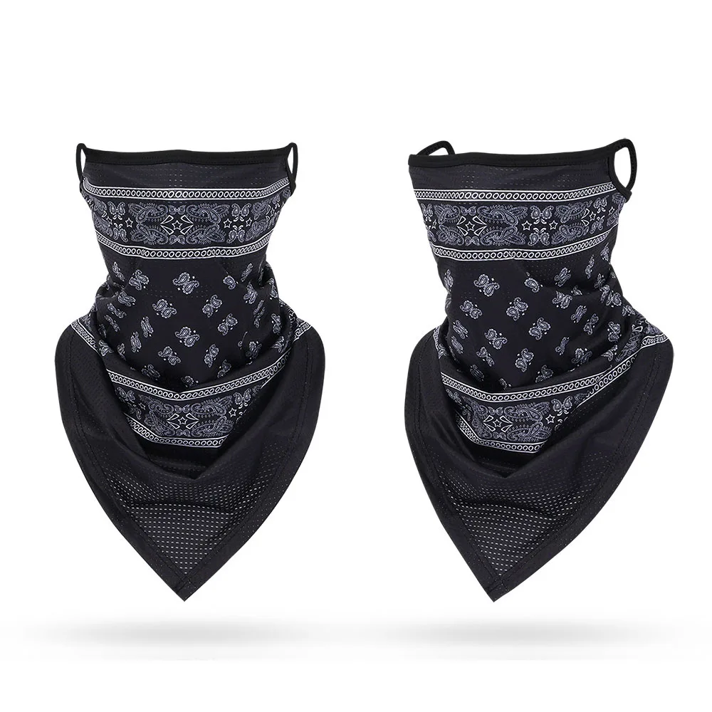 ผ้าพันหูอเนกประสงค์สีดำหน้ากาก - Bandana Blank White บทวิจารณ์และราคา
