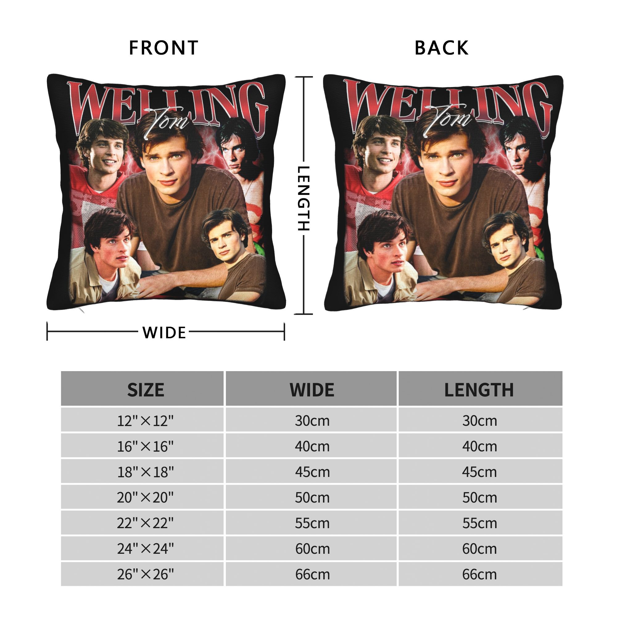 ปลอกหมอนอิงลายวินเทจ Welling T - Pillow Cover Sublimation บทวิจารณ์และราคา