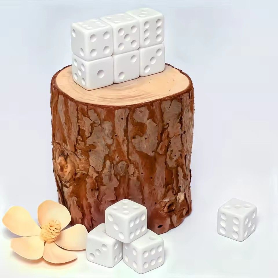 ลูกเต๋าสีขาวเปล่า 10 ชิ้น/ชุด  - Puzzle Blank White บทวิจารณ์และราคา