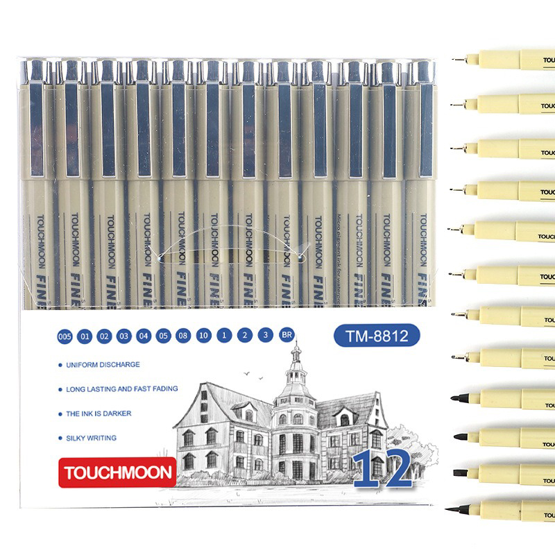 12 เคล็ดลับPigment Linerไมครอน - Copic Marker Sketch บทวิจารณ์และราคา