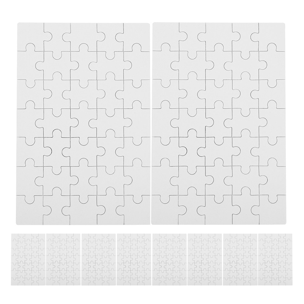 ชิ้นส่วนจิ๊กซอว์เปล่าสำหรับงาน - Puzzle Blank White บทวิจารณ์และราคา