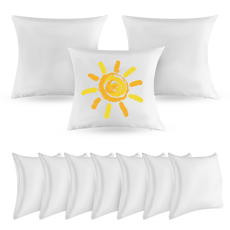ปลอกหมอนเปล่าสีขาวขนาด 40x40 ซ - Pillow Cover Sublimation บทวิจารณ์และราคา