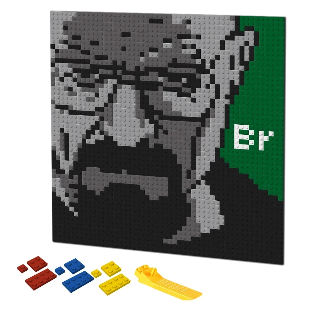 Retro ศิลปะพิกเซลบล็อกตัวต่อโม - Puzzle Blank White บทวิจารณ์และราคา