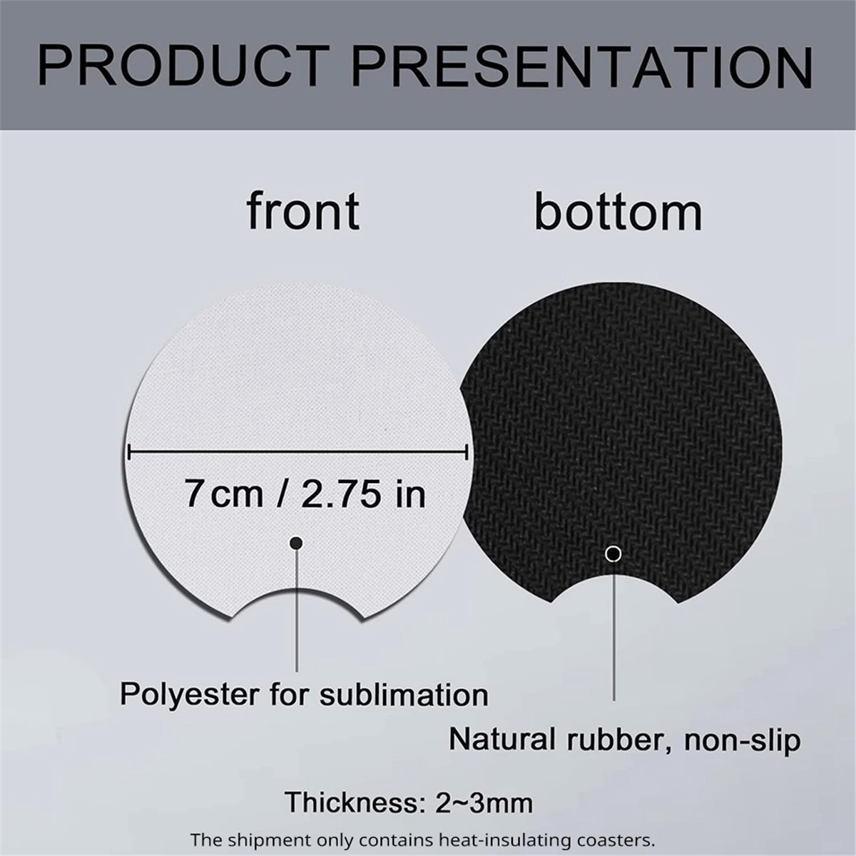 แผ่นรองแก้วแบบซับลิเมชั่นราคาป - Coaster Sublimation Blank บทวิจารณ์และราคา