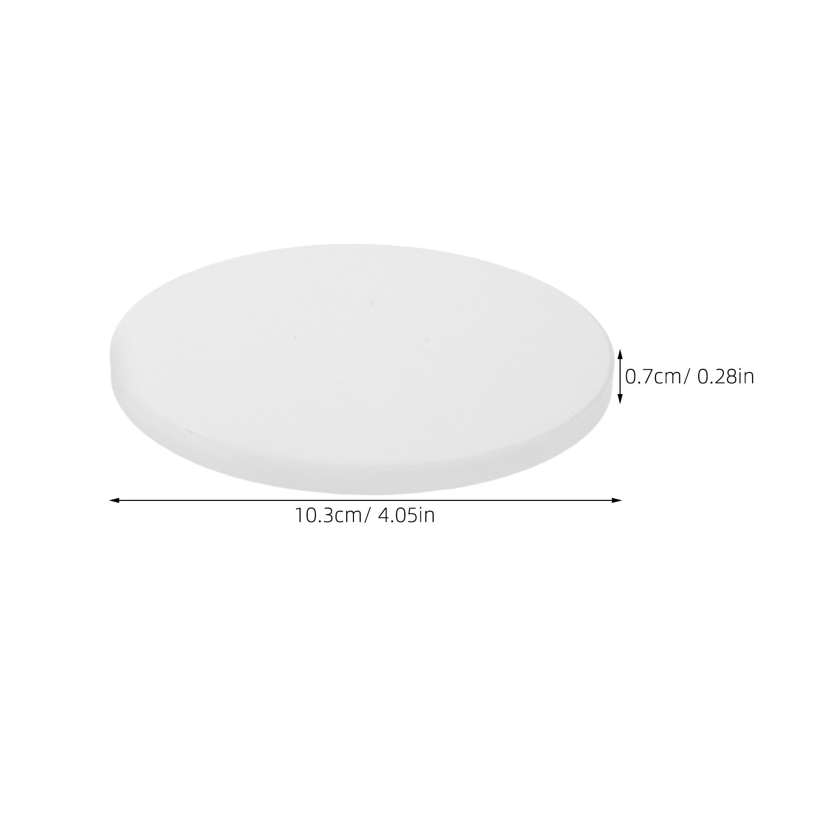 แผ่นรองแก้วเซรามิกสีขาวทรงกลม  - Coaster Sublimation Blank บทวิจารณ์และราคา