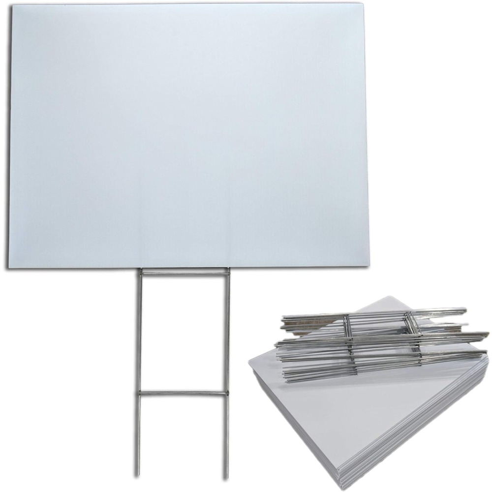 ป้ายสนามเปล่าห้าสิบแผ่น พร้อมเ - Yard Sign Blank บทวิจารณ์และราคา