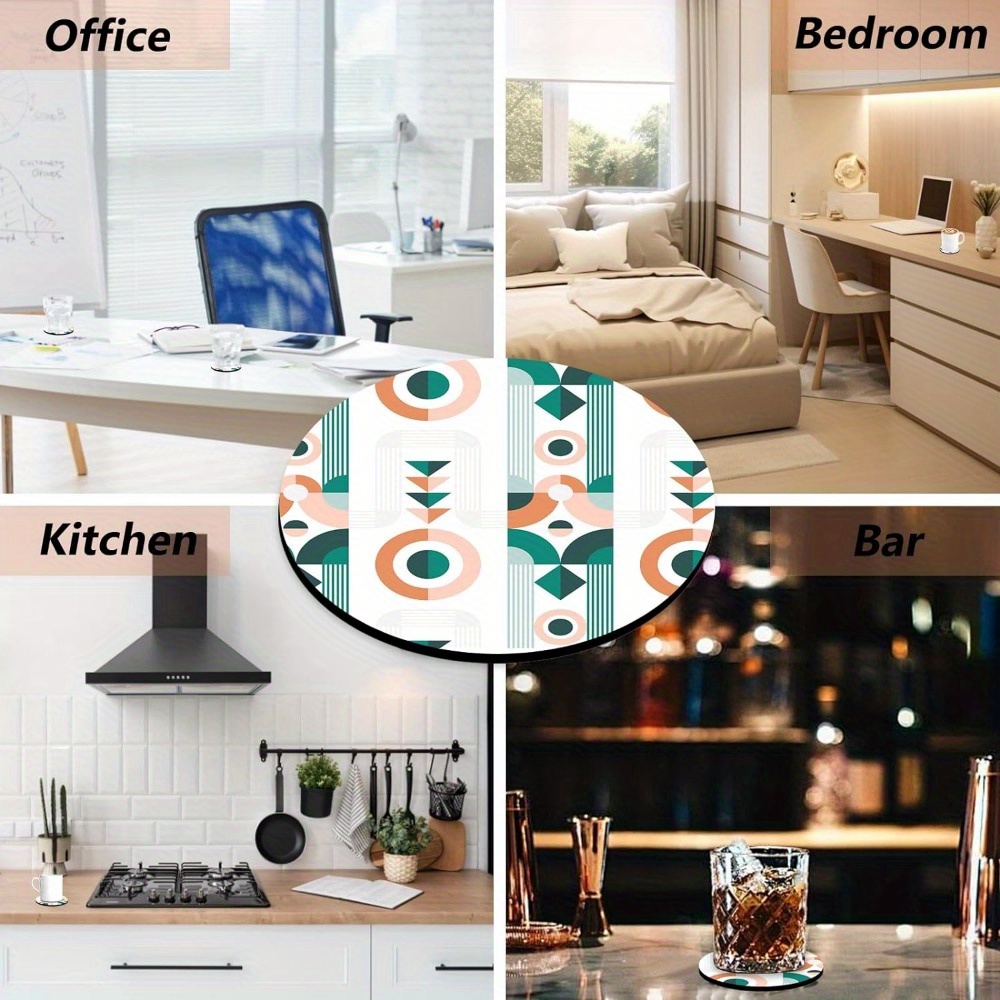 แผ่นรองแก้ว 20/60 ชิ้น, แผ่นรอ - Coaster Sublimation Blank บทวิจารณ์และราคา