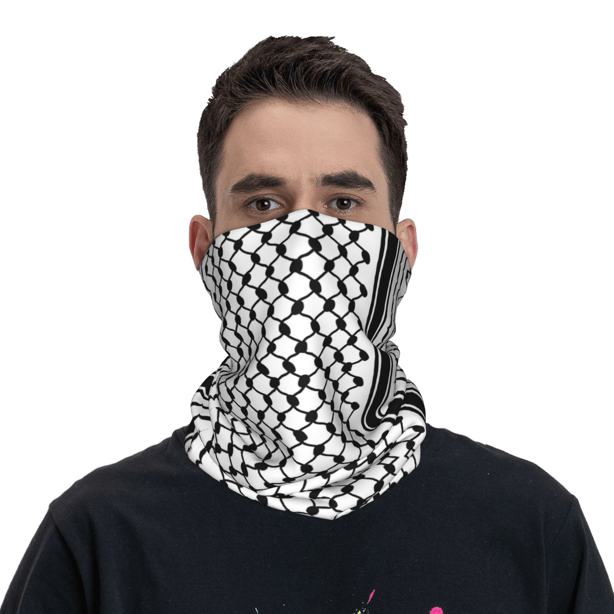 ผ้าคลุมศีรษะแบบเชมากห์ ผ้าพันค - Bandana Blank White บทวิจารณ์และราคา