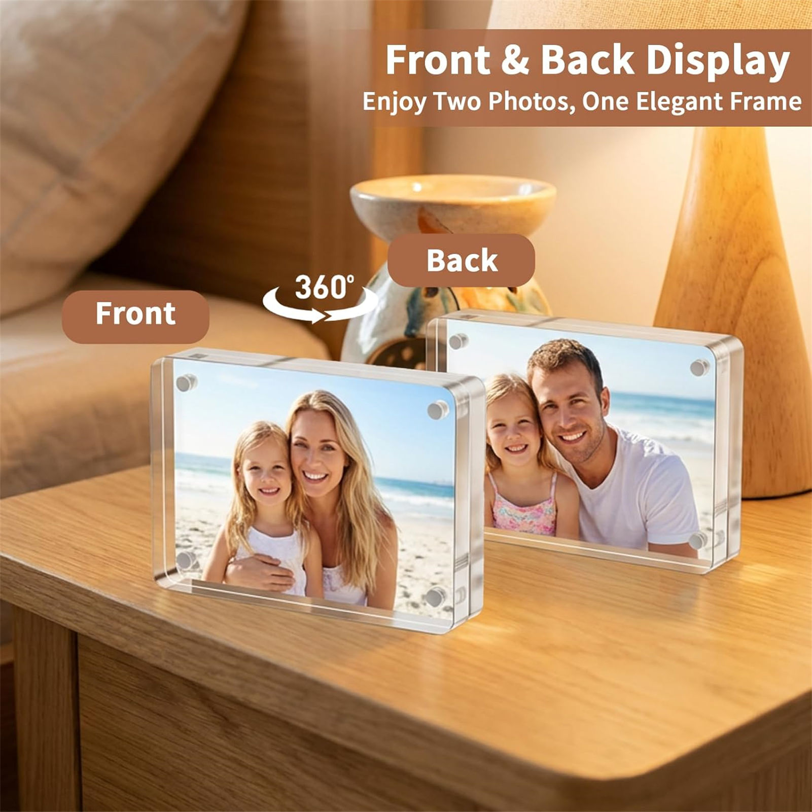 กรอบรูปอะคริลิคแม่เหล็ก ขนาด 2 - Photo Acrylic Block บทวิจารณ์และราคา