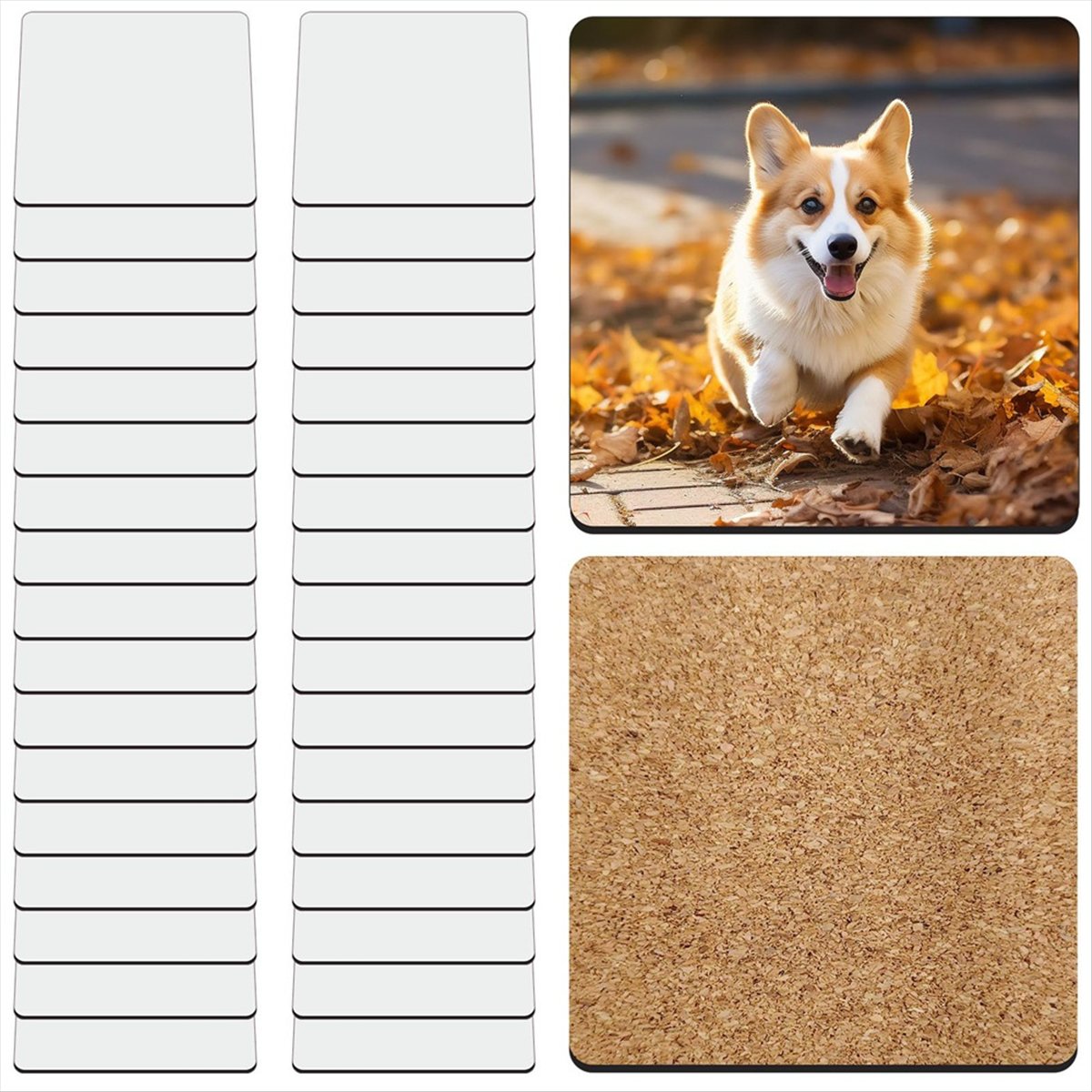 ABYA แผ่นรองแก้วสี่เหลี่ยมสำหร - Coaster Sublimation Blank บทวิจารณ์และราคา