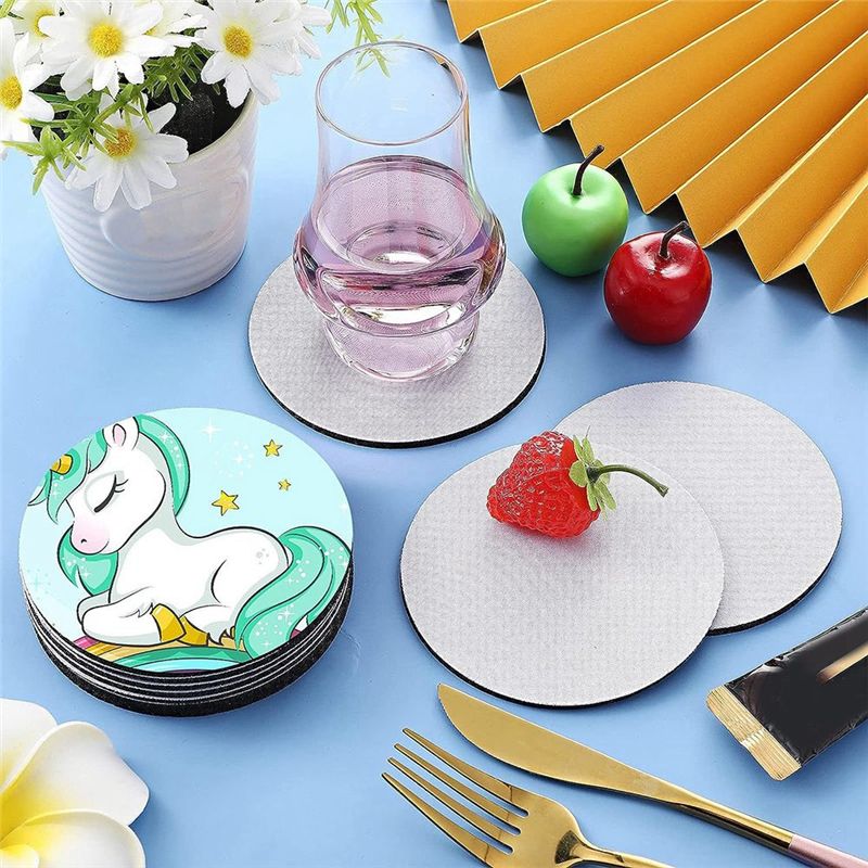 AB46-แผ่นรองแก้วเปล่าสำหรับงาน - Coaster Sublimation Blank บทวิจารณ์และราคา