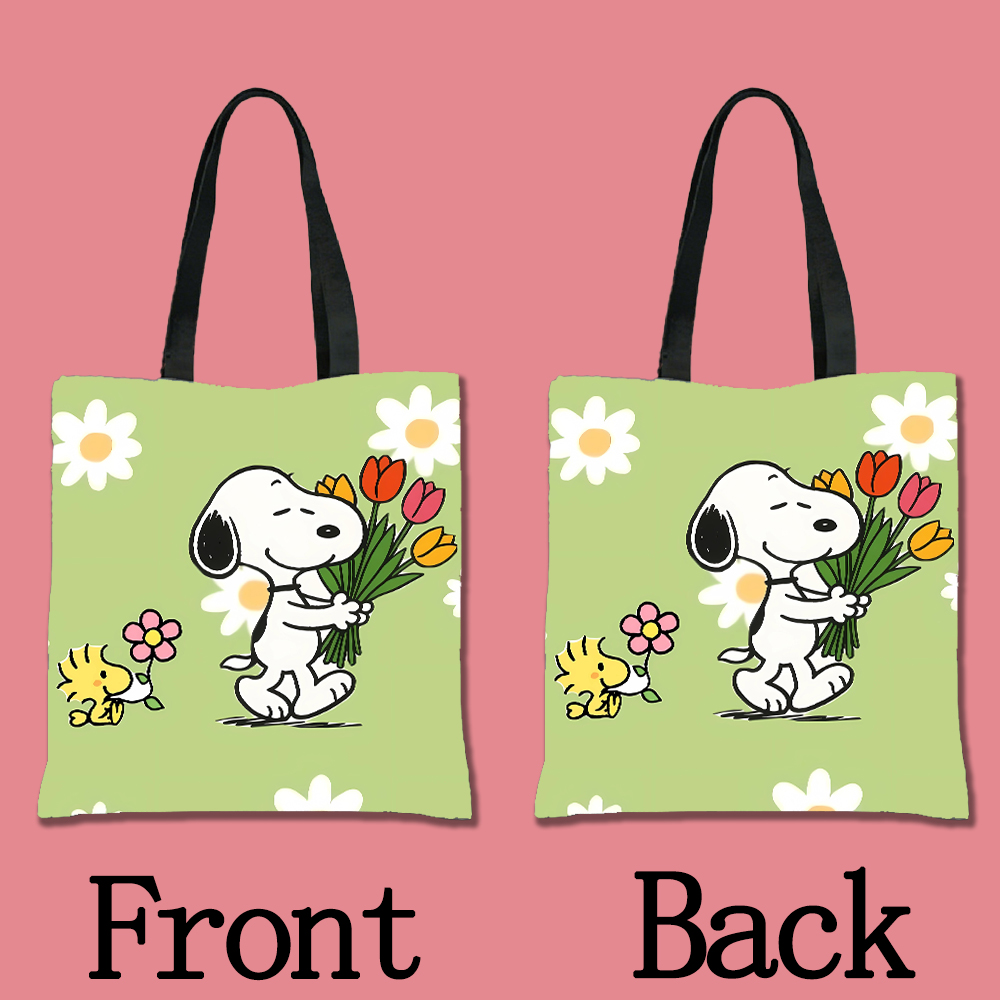 กระเป๋าผ้าแคนวาสลายสนูปี้ กระเ - Tote Bag Sublimation บทวิจารณ์และราคา