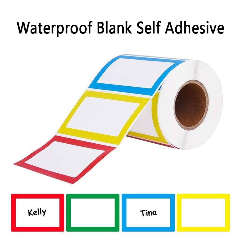 1 ม้วนสติกเกอร์ชื่อเขียนด้วยลา - Water Bottle Blank บทวิจารณ์และราคา