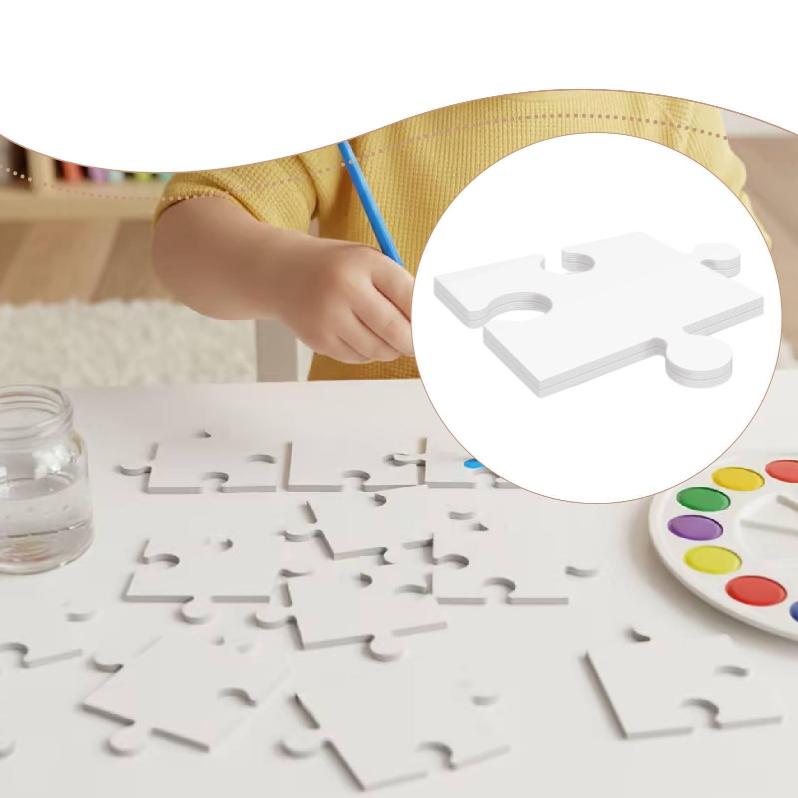จิ๊กซอว์กระดาษแข็งสีขาว 24 ชิ้ - Puzzle Blank White บทวิจารณ์และราคา