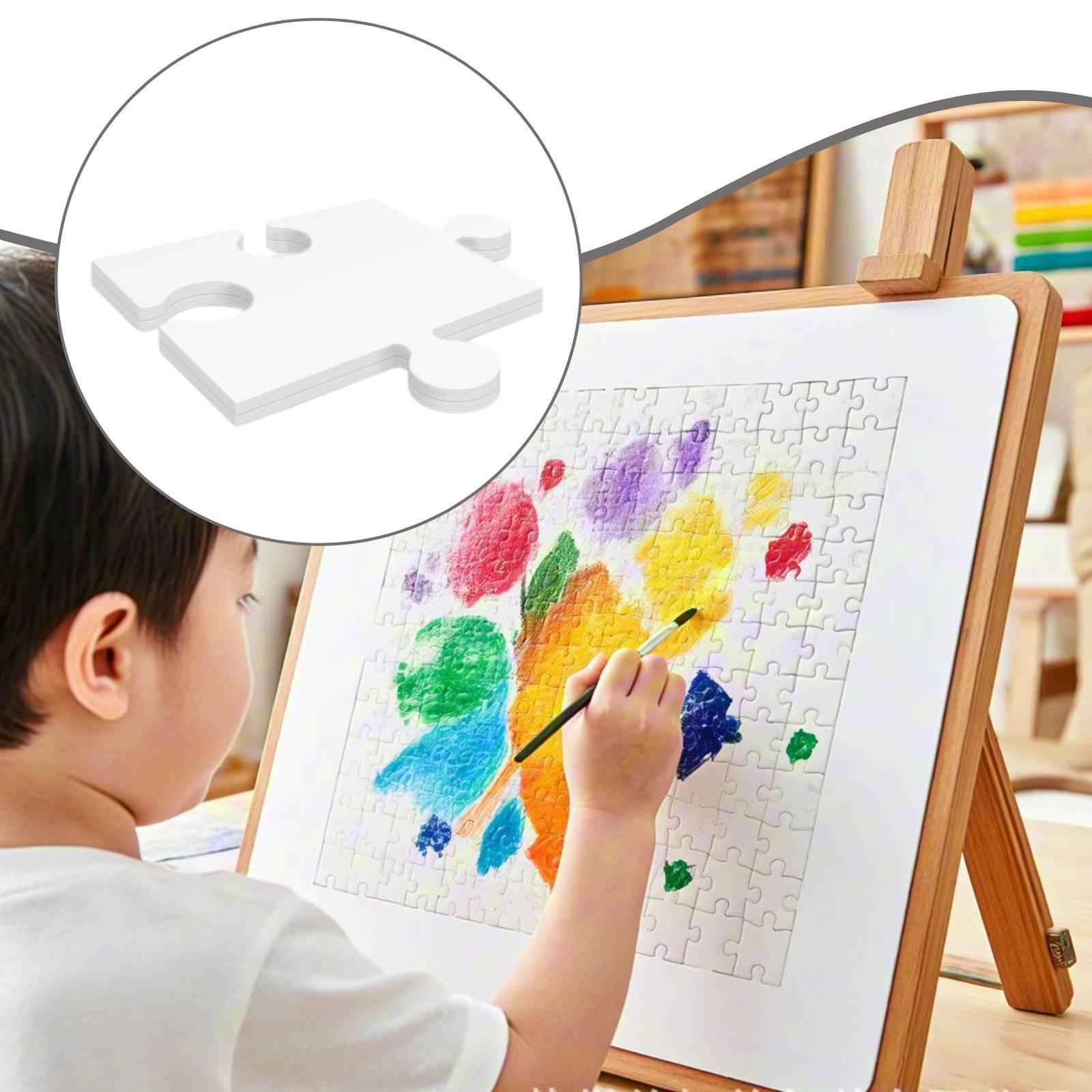 จิ๊กซอว์กระดาษแข็งสีขาว 24 ชิ้ - Puzzle Blank White บทวิจารณ์และราคา