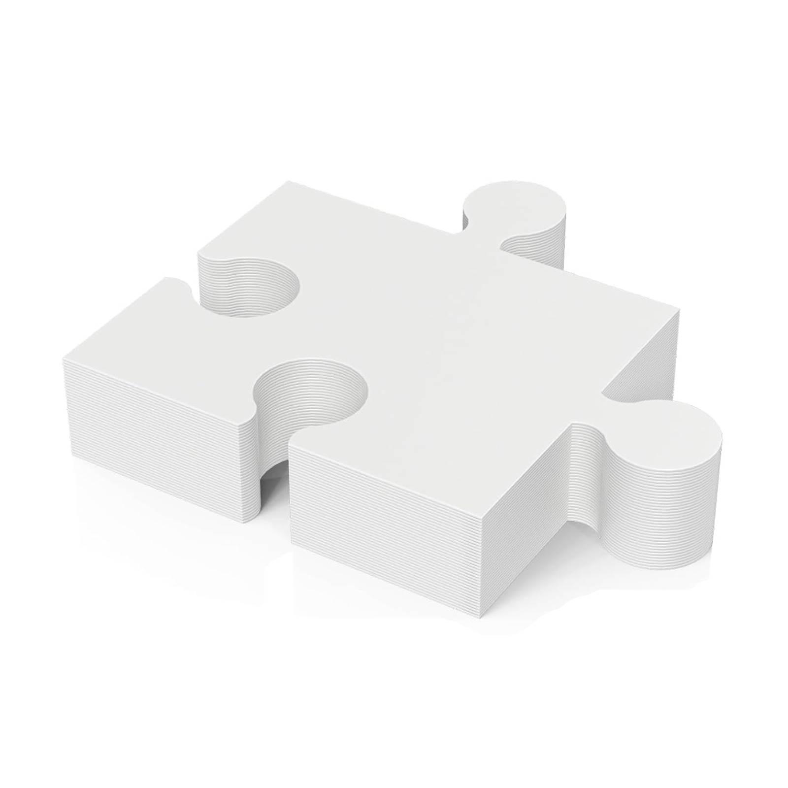 30 ชิ้นของเล่นจิ๊กซอว์เปล่าสำห - Puzzle Blank White บทวิจารณ์และราคา