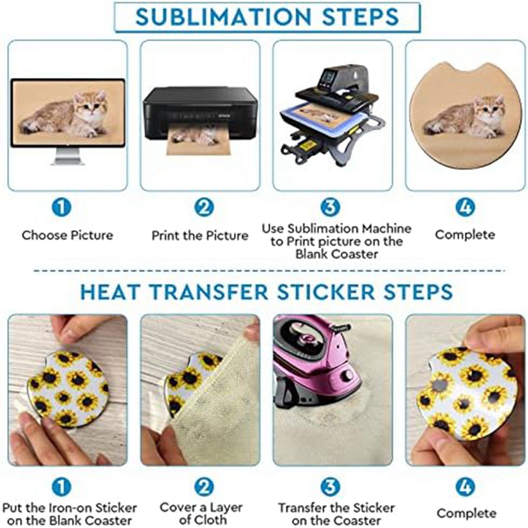 แผ่นรองแก้วสี่เหลี่ยมสำหรับงาน - Coaster Sublimation Blank บทวิจารณ์และราคา