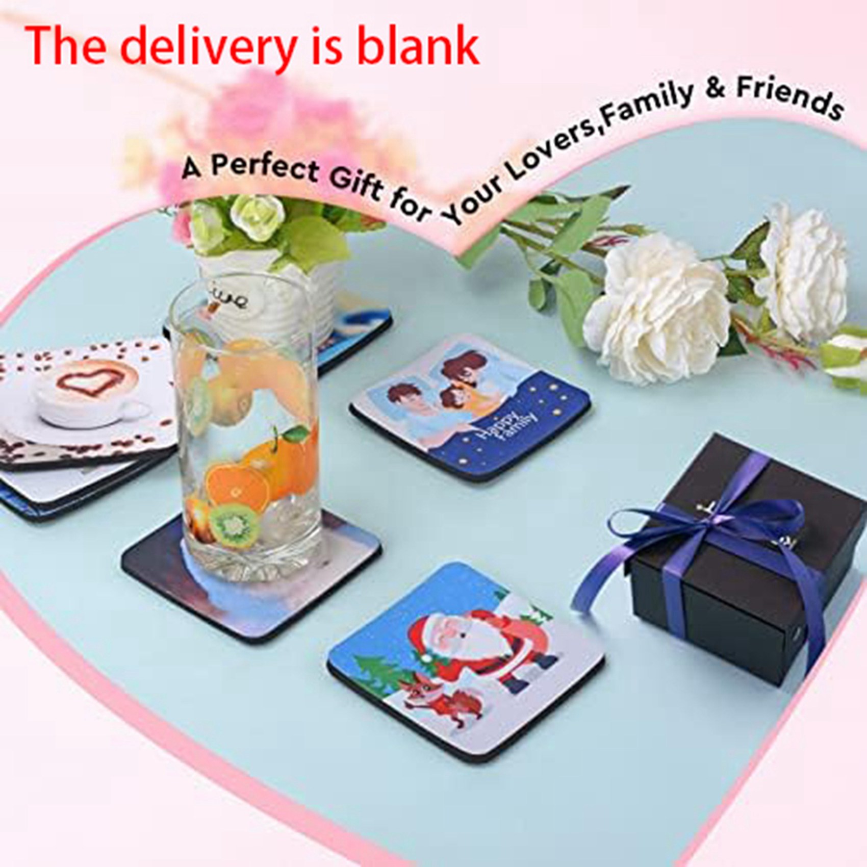 แผ่นรองแก้วสี่เหลี่ยมสำหรับงาน - Coaster Sublimation Blank บทวิจารณ์และราคา