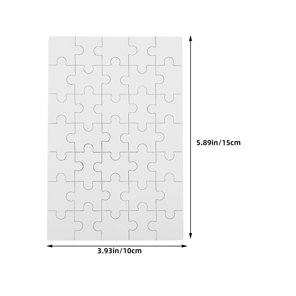 จิ๊กซอว์ไม้สีขาวสำหรับงานซับลิ - Puzzle Blank White บทวิจารณ์และราคา