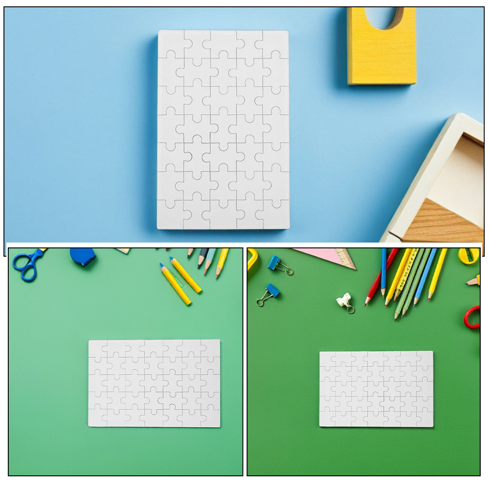 จิ๊กซอว์ไม้สีขาวสำหรับงานซับลิ - Puzzle Blank White บทวิจารณ์และราคา