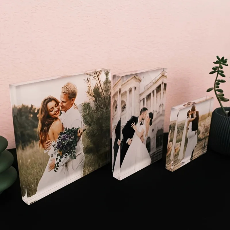 บล็อกอะคริลิคใส่รูปภาพครบรอบ - - Photo Acrylic Block บทวิจารณ์และราคา