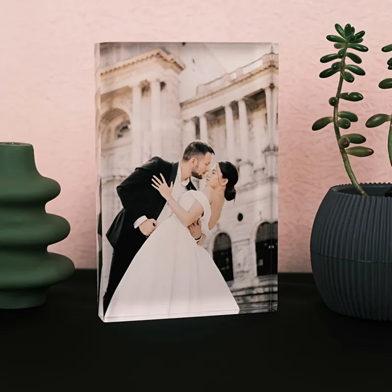 บล็อกอะคริลิคใส่รูปภาพครบรอบ - - Photo Acrylic Block บทวิจารณ์และราคา
